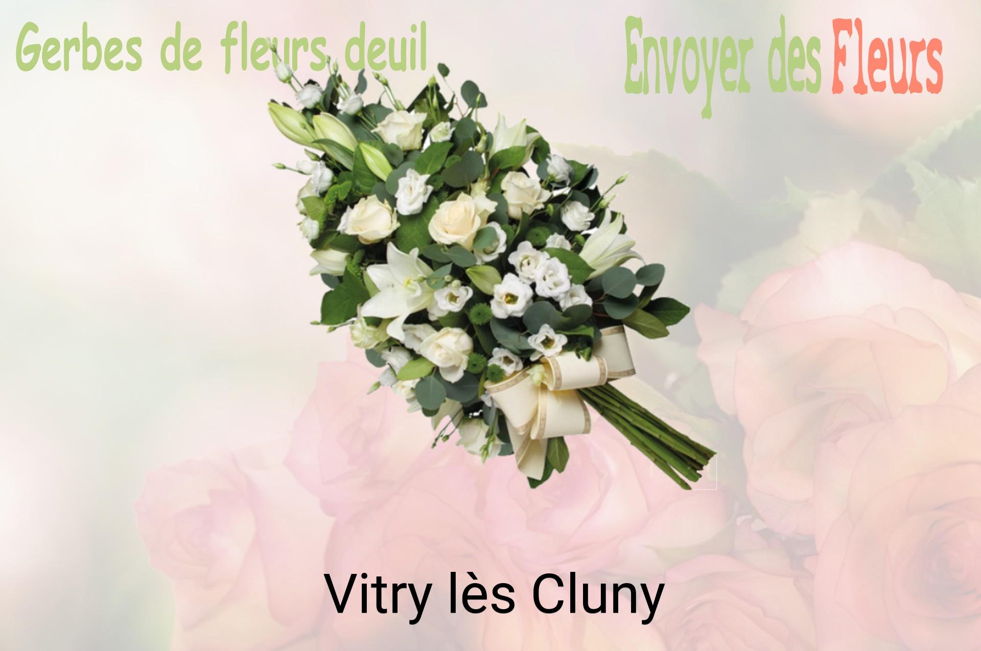 Gerbe de fleurs de deuil livrée à Vitry-lès-Cluny